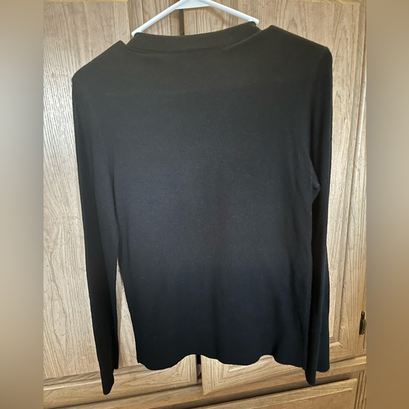 Kate spade NWOT Gorgeous embellished black sweater. Very classy and elegant - Picture 2 of 5